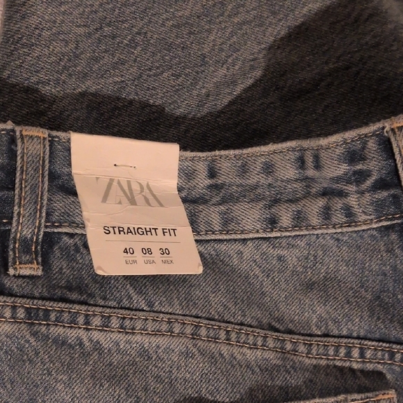 Zara Blue Relaxed Jeans for Effortless Style - Picture 4 of 5